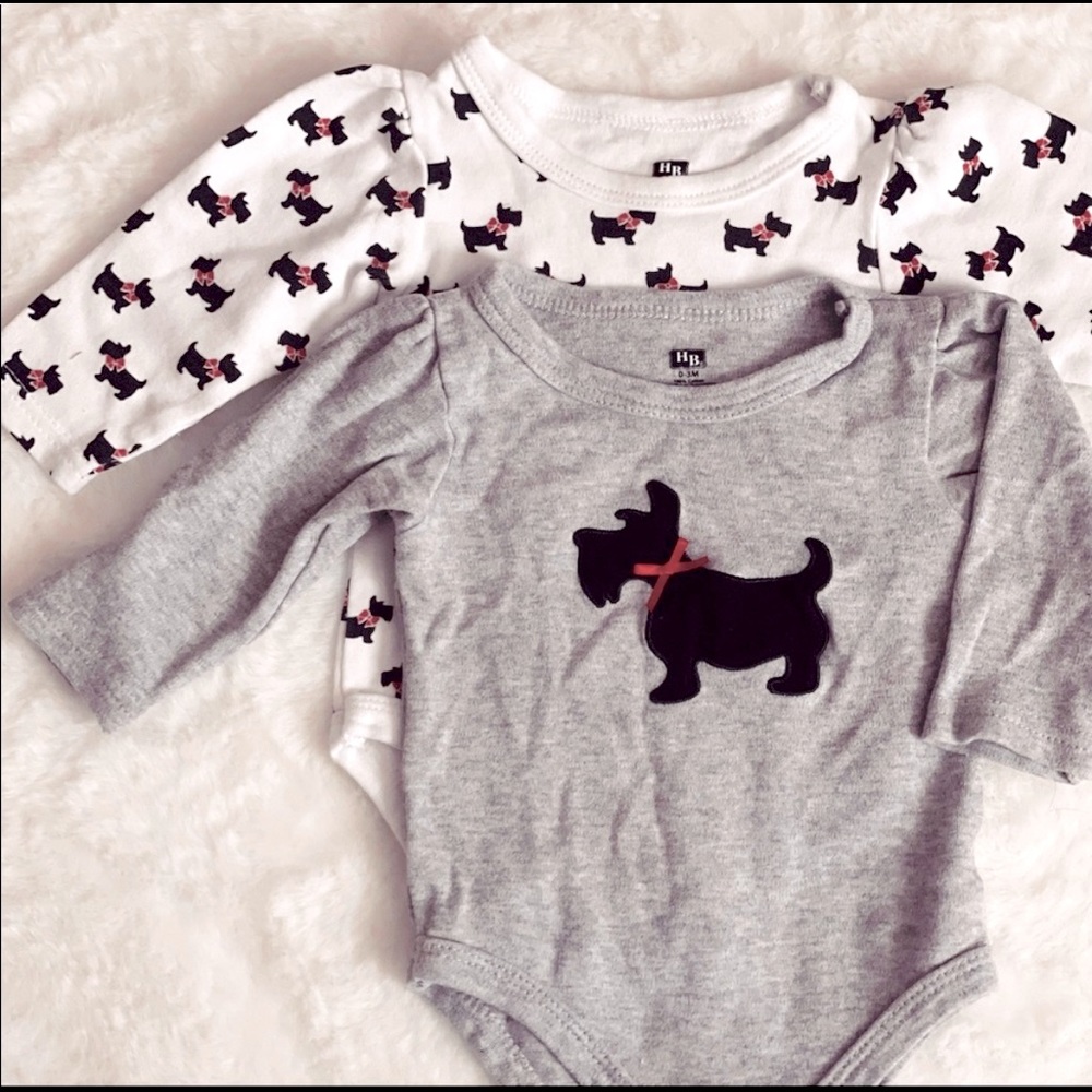 0-3m Long sleeve baby onesies